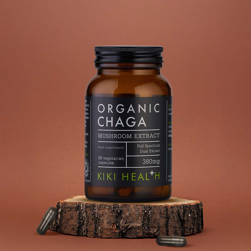 KIKI Health Chaga Mushroom Extract 60 vegicaps, UK version