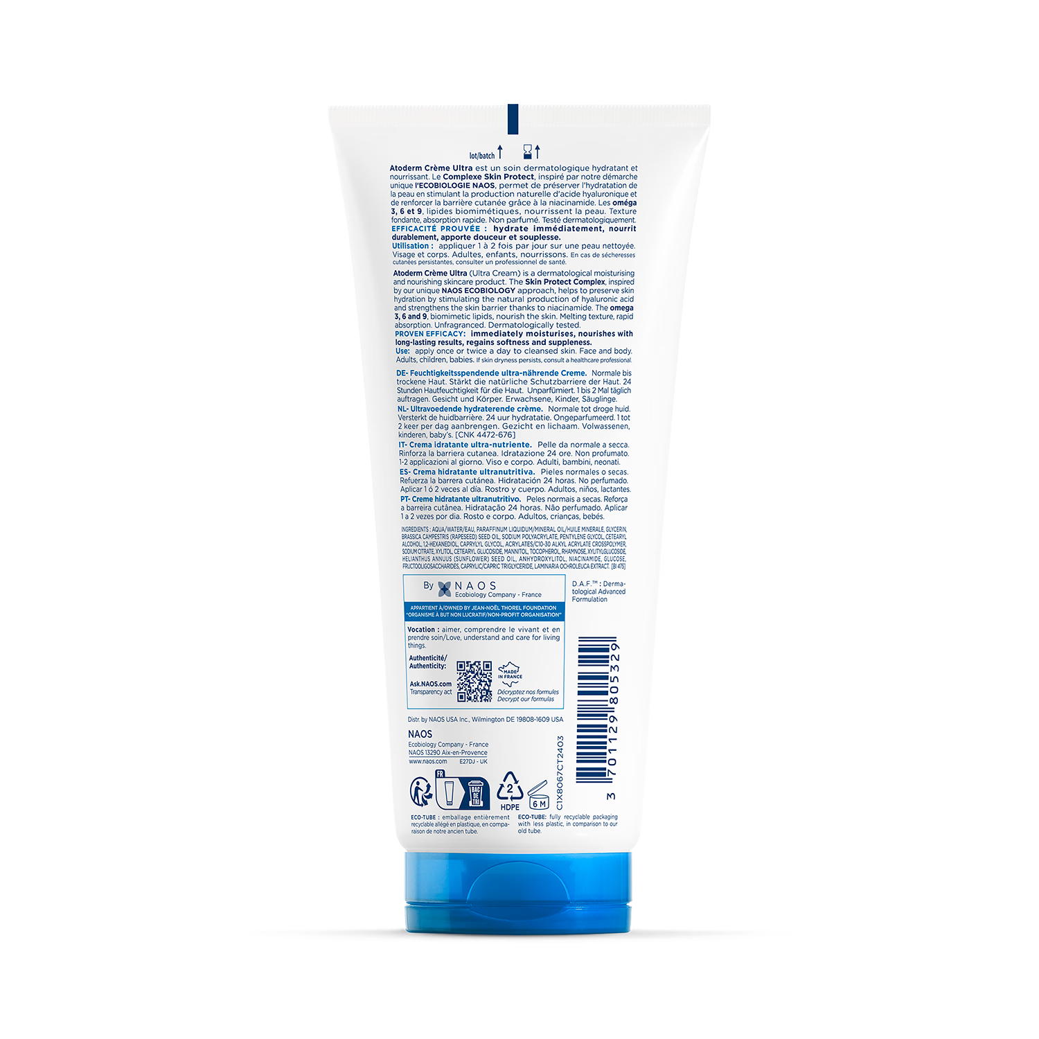 Bioderma Atoderm Cream Ultra moisturiser 200ml (British brand)