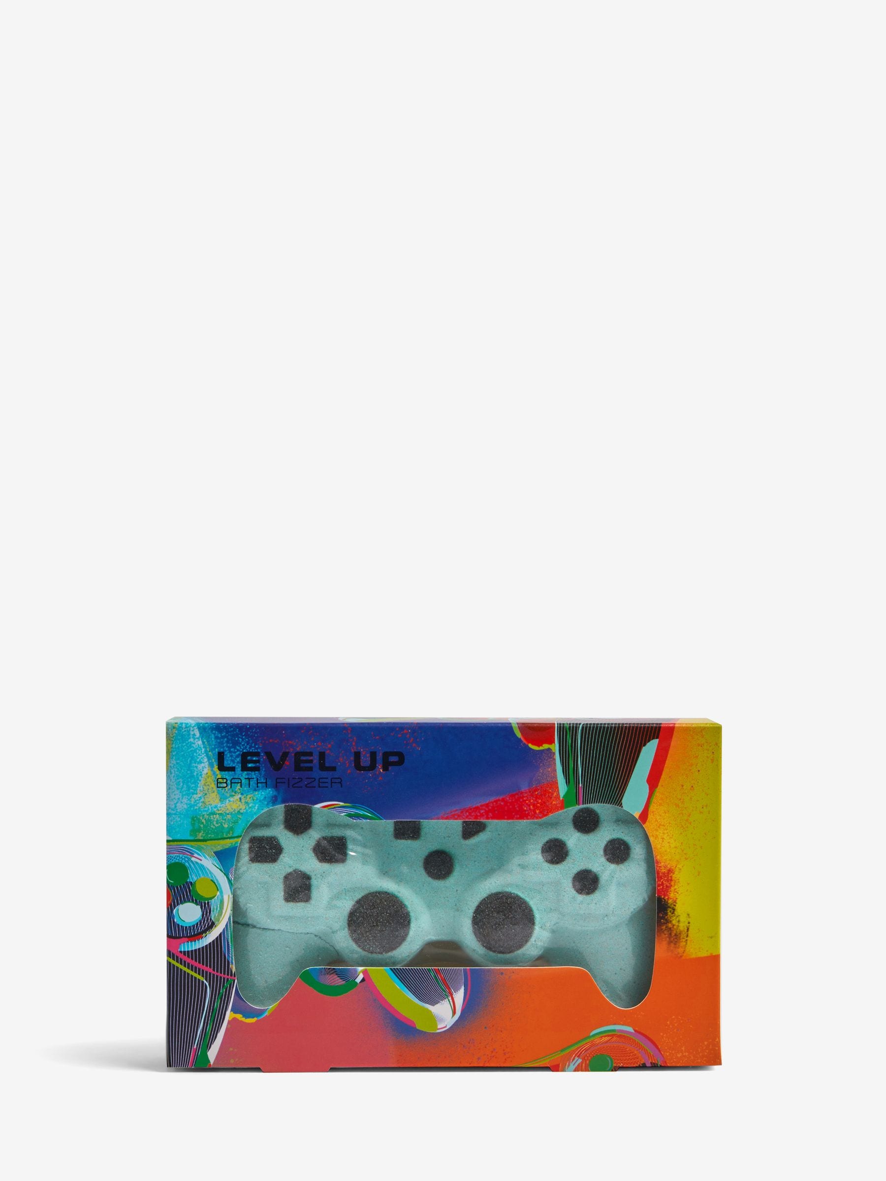 Video game controller shaped kids bath fizzer with white grapefruit scent, UK version