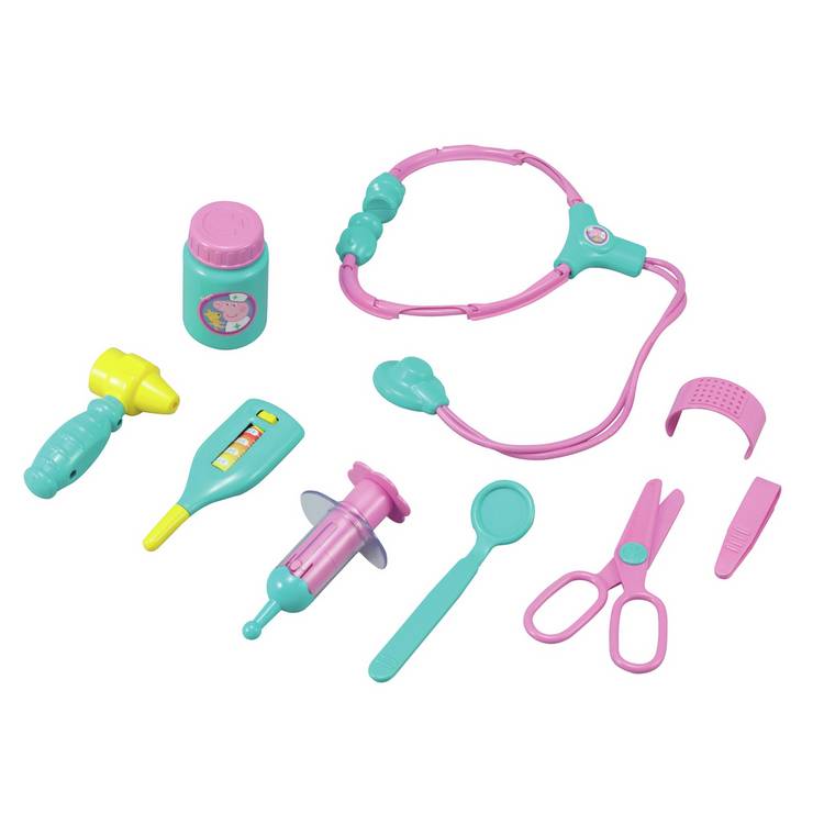 Peppa Pig toy doctor set with medical case, UK version