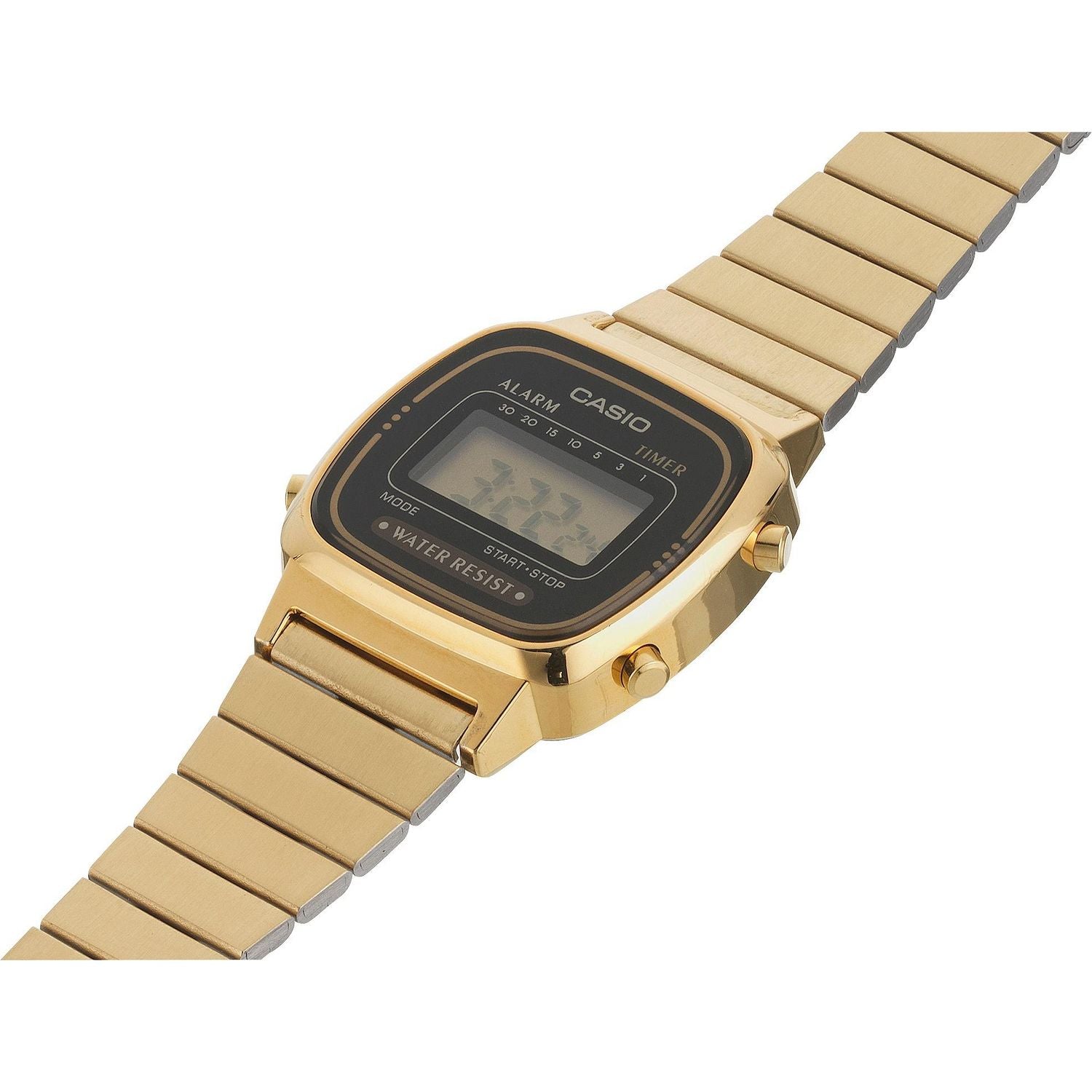 Casio gold coloured stainless steel bracelet watch, UK version