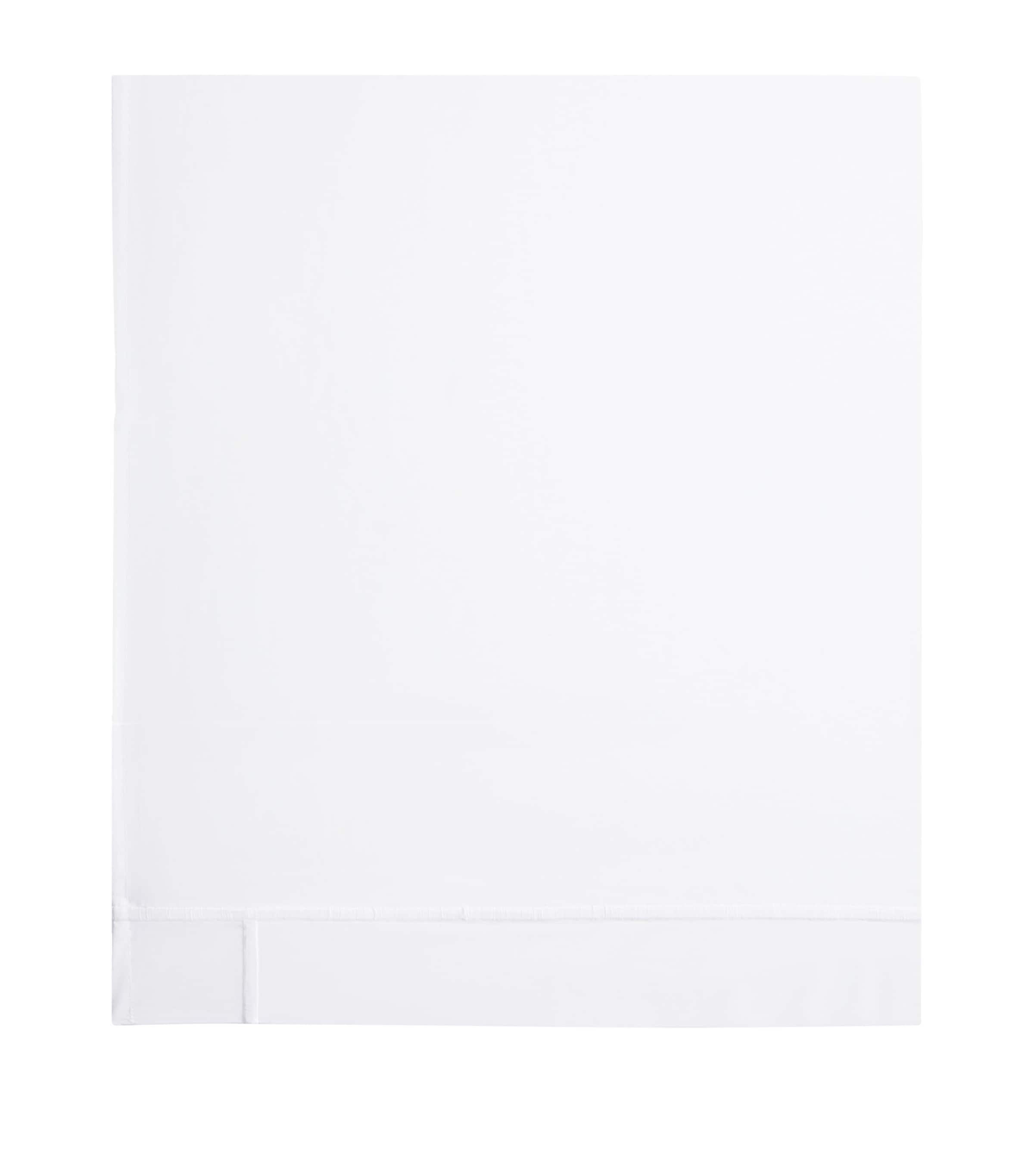 Yves Delorme Athena Blanc flat sheet Super King 270cm x 295cm (British brand)