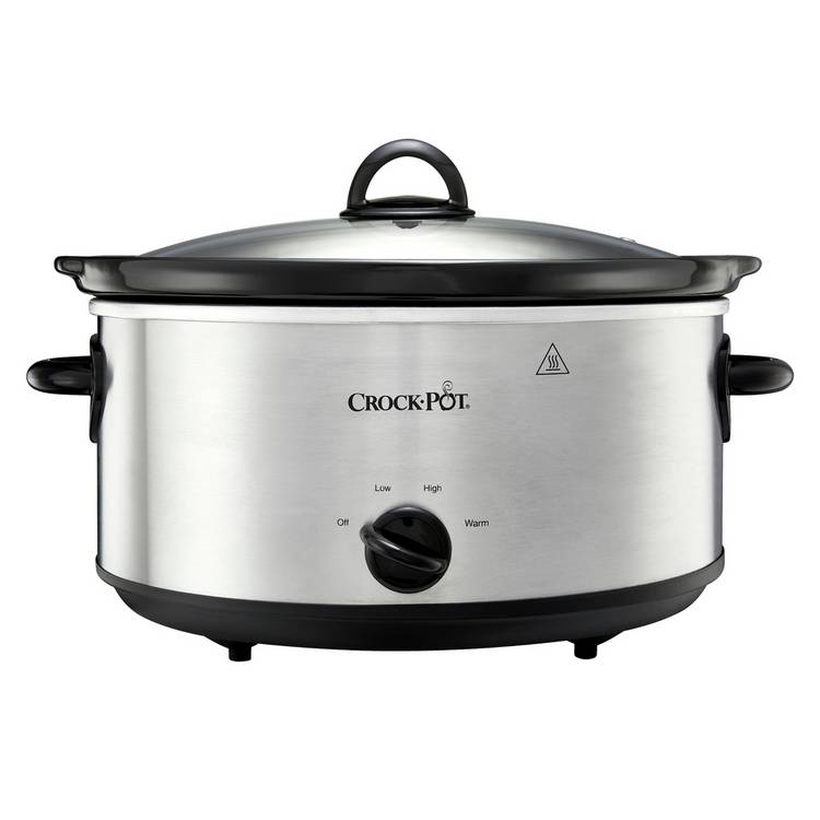Crockpot slow cooker 5.6L stainless steel - British product