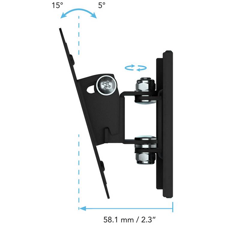 AVF monitor bracket tilt and turn 28 inch, UK version