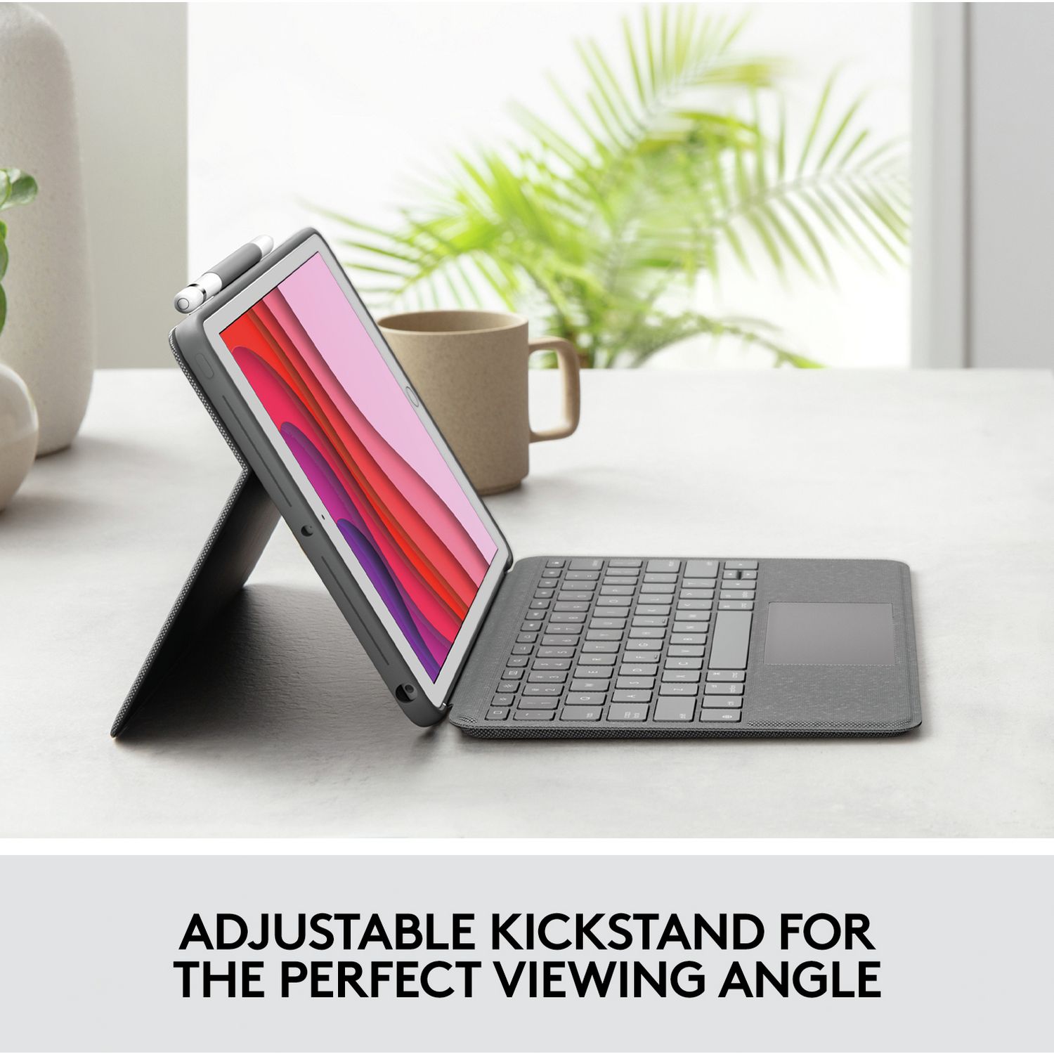 Logitech Combo Touch iPad case with trackpad, imported from the UK