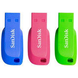 SanDisk Cruzer Blade USB flash drive pack of 3 32GB - British product