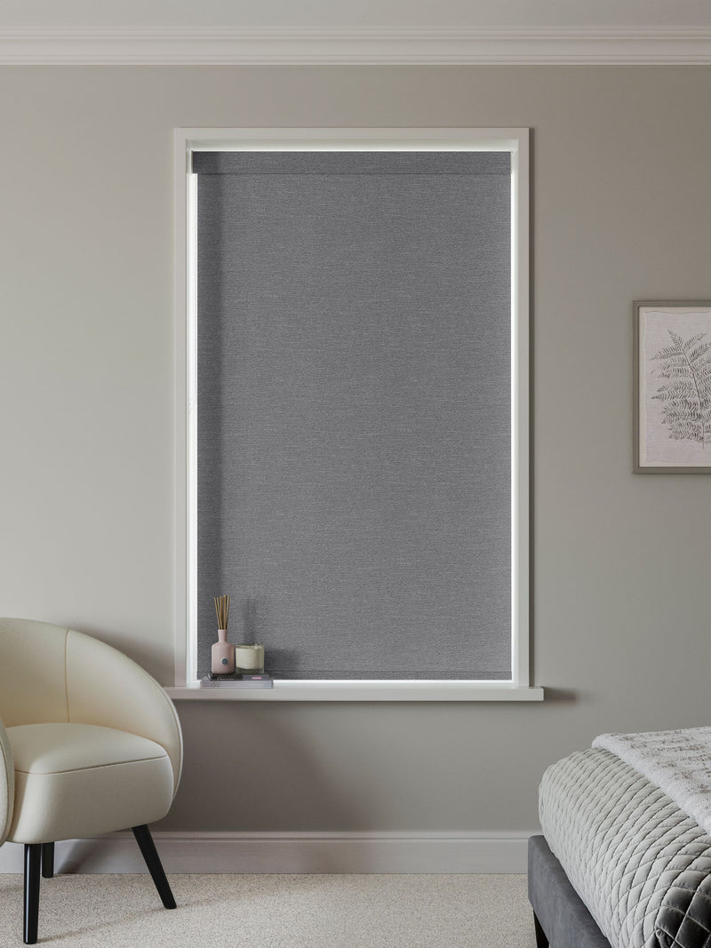 Next Anthracite Grey made to measure blackout roller blind, UK version