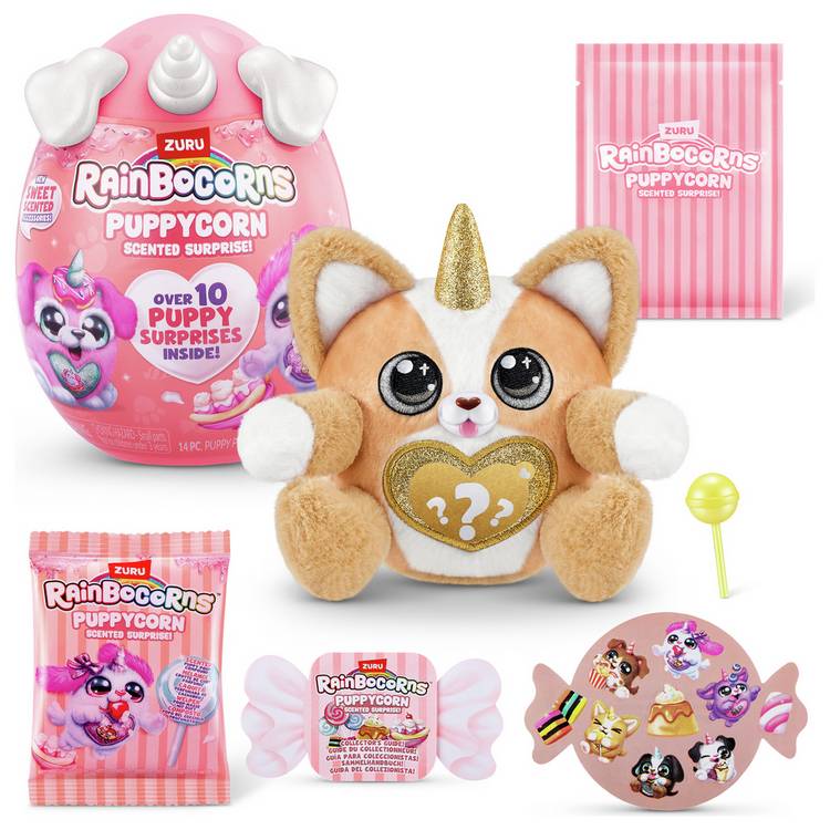 ZURU Rainbocorns Puppycorns plush toy - British product