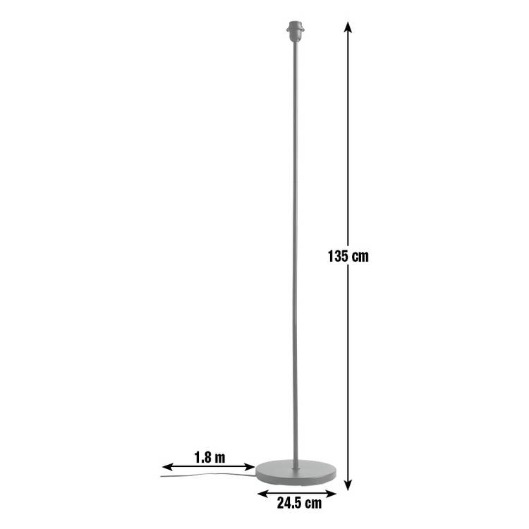 Argos Home Tisa floor lamp base black (British brand)