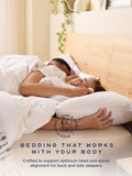 Snuggledown Scandi down medium back sleeper white pillows 2 pack (British brand)