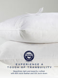 Snuggledown Scandi down medium back sleeper white pillows 2 pack (British brand)