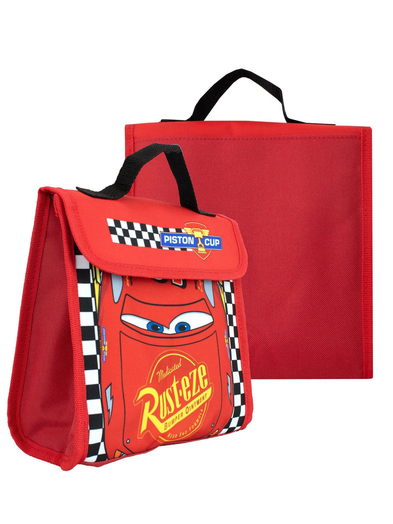 Disney Cars backpack set Lightning McQueen red 4 piece (British brand)