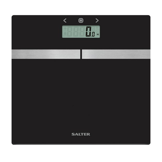 Salter glass body analyser bathroom scales black (British brand)