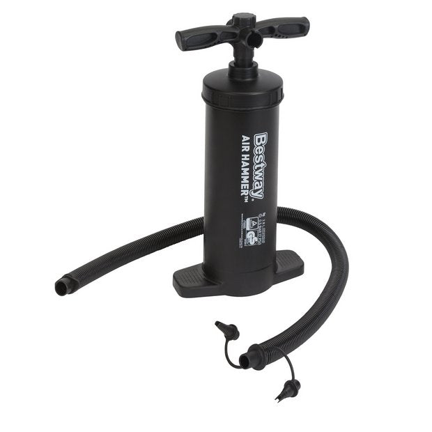 Pro Action double action hand pump with adaptors - British product