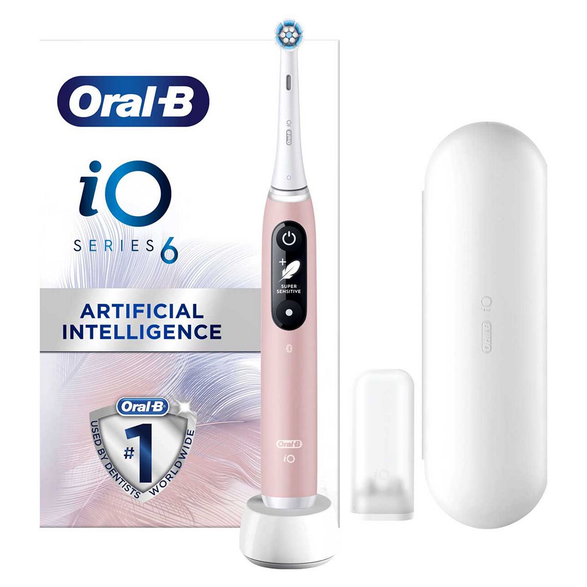 Oral-B iO6 Pink Sand Ultimate Clean Electric Toothbrush Dental Boots   