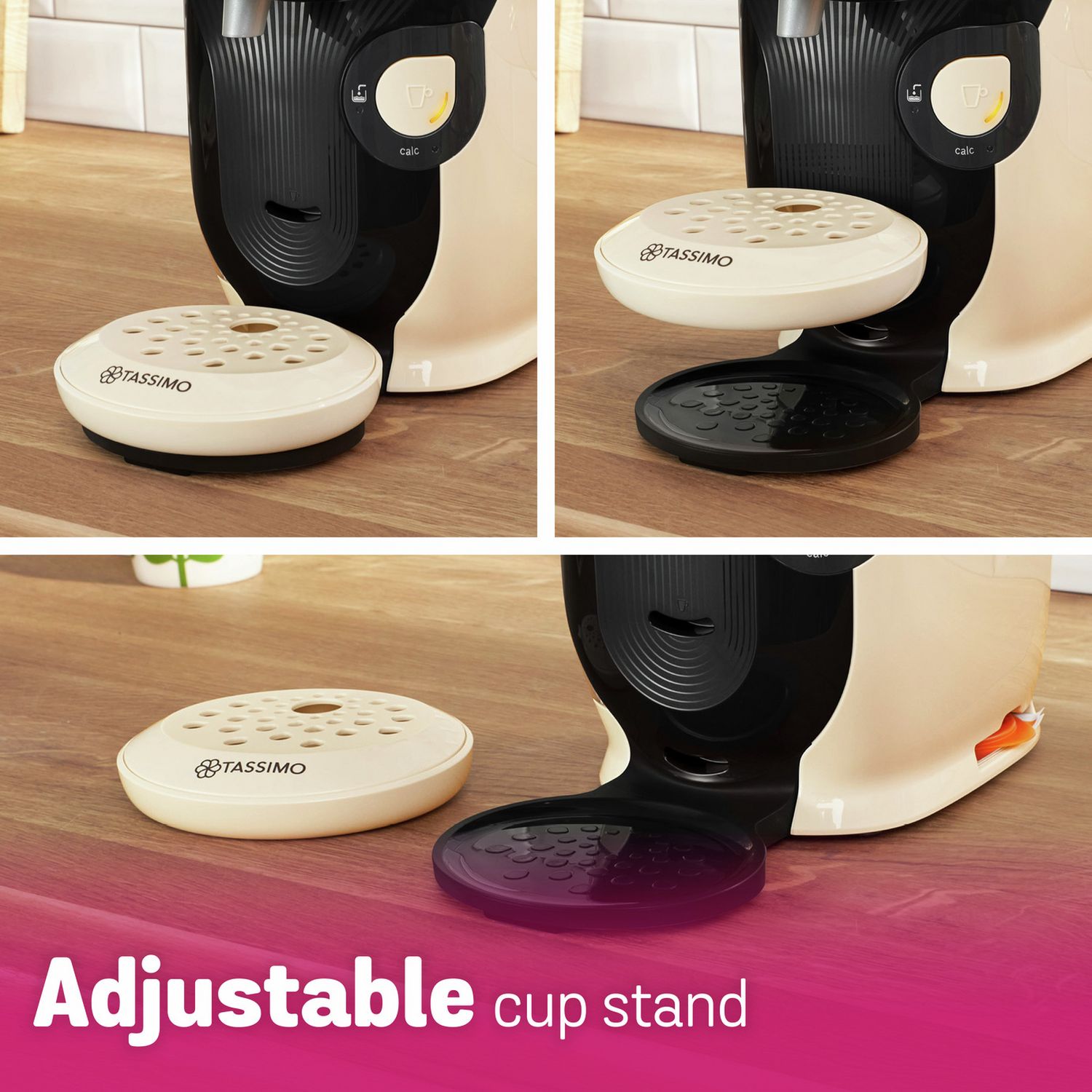 Tassimo by Bosch Happy Pod coffee machine in cream, UK version