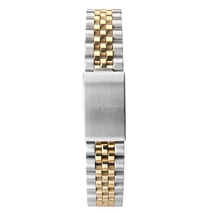 Sekonda men's two tone gold plated bracelet watch (British brand)