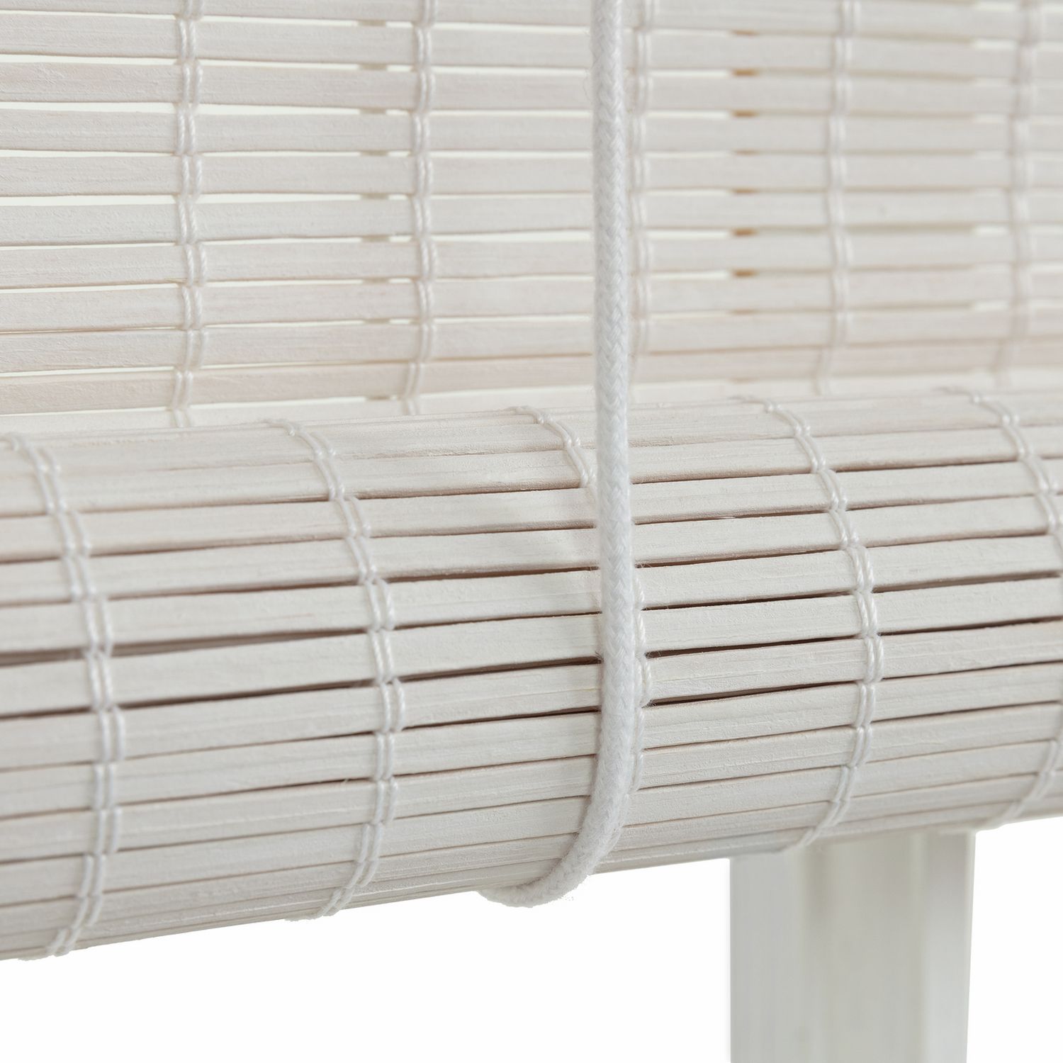 Habitat Bamboo White Roller Blind - 120cm