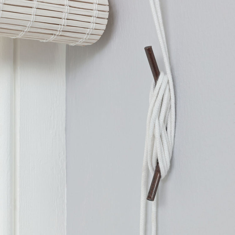 Habitat Bamboo White Roller Blind - 120cm