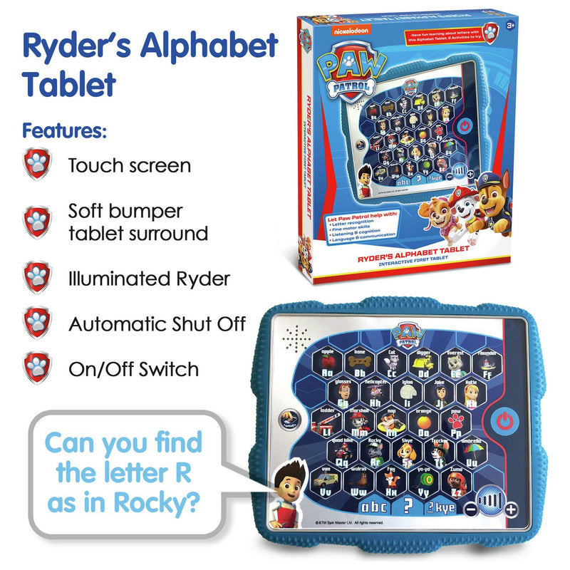 PAW Patrol Ryder's alphabet pad - British product