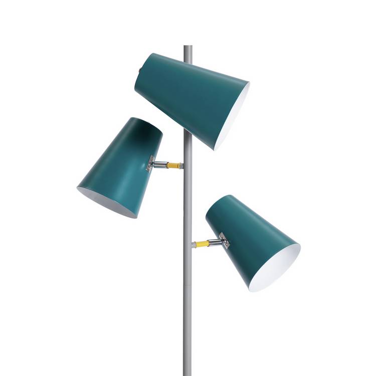 Habitat 3 light teal floor lamp 160cm tall, UK version
