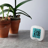 Precision radio controlled alarm clock white, imported from the UK