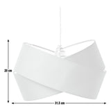 Argos Home grey ribbon twist lampshade 31cm UK version