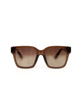 Weird Fish Torvill brown oversized sunglasses, UK version
