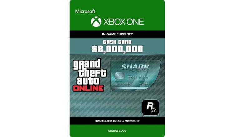 GTA V Megalodon Shark Cash Card Xbox One Digital Download