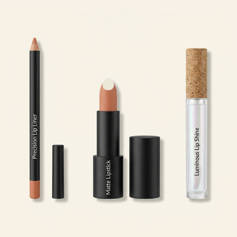 No7 Pro Artist Nude Lip Bundle with lipstick, liner and gloss, UK version