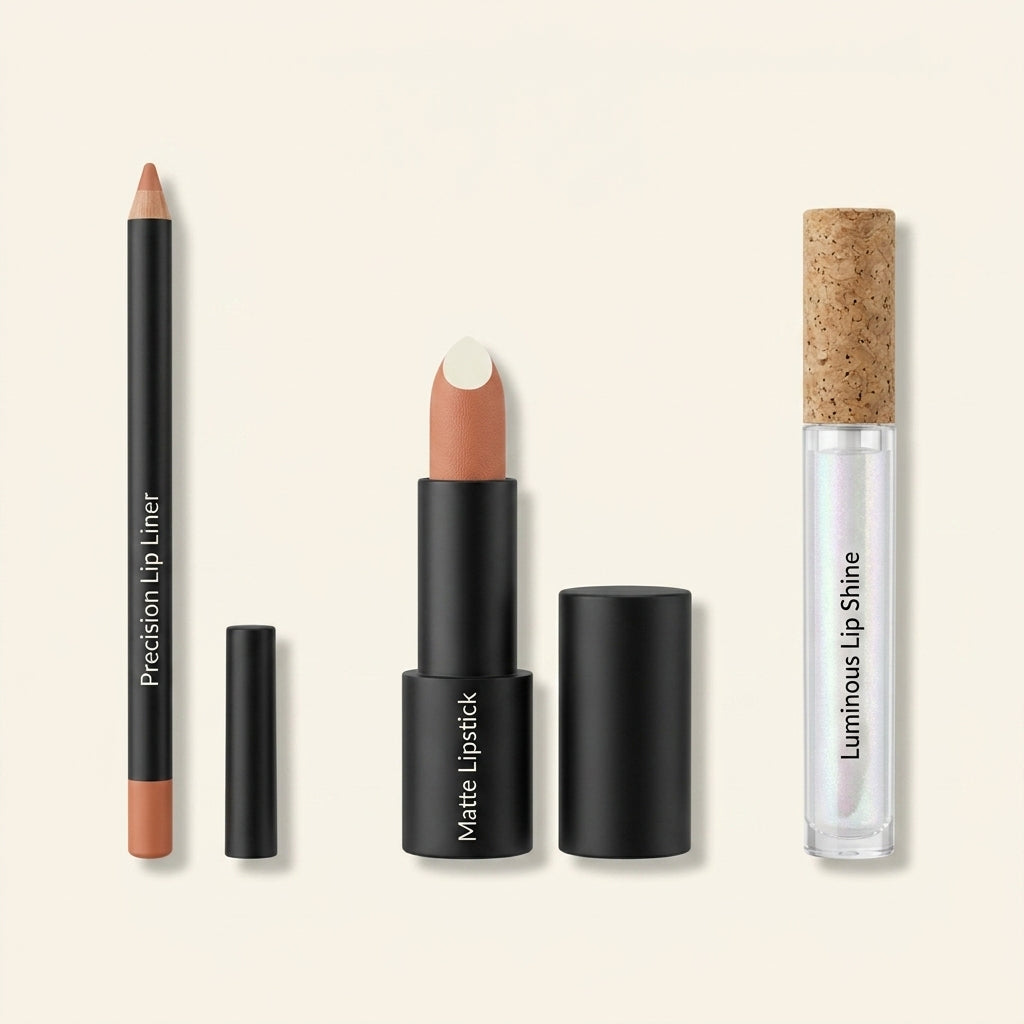 No7 Pro Artist Nude Lip Bundle with lipstick, liner and gloss, UK version