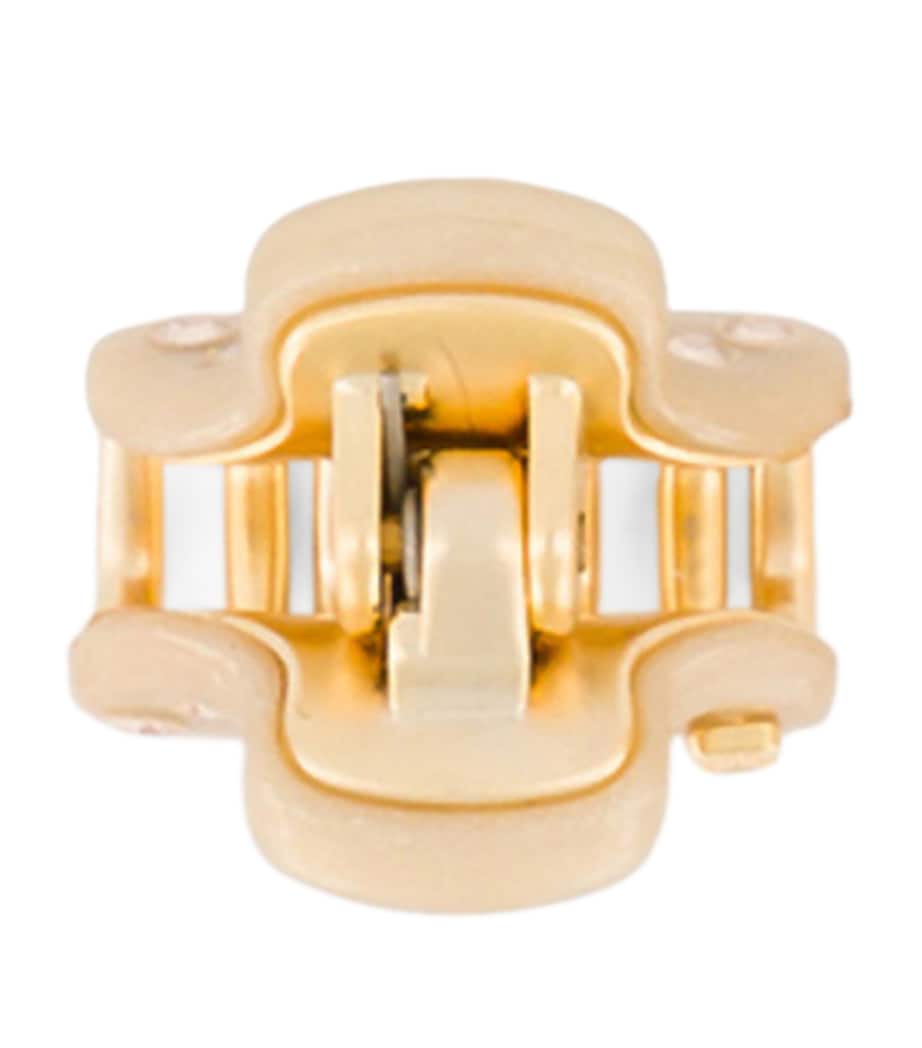 Alexandre de Paris gold-plated mini claw hair clip 1.8cm, UK version