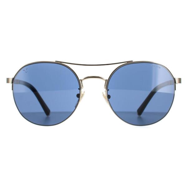 Police gold aviator sunglasses with round lenses, imported from the UK