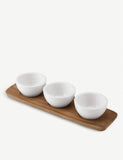 Villeroy & Boch porcelain dip bowl set 28cm, imported from the UK