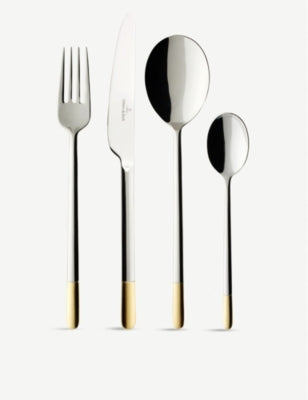 Villeroy & Boch Ella gold-plated cutlery set 113 pieces - British product