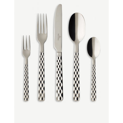 selfridges Villeroy & Boch Boston 30-Piece Stainless Steel Cutlery Set- Buy online at McGrocer