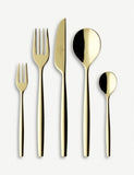 Villeroy & Boch gold-plated cutlery set 30-piece, imported from the UK
