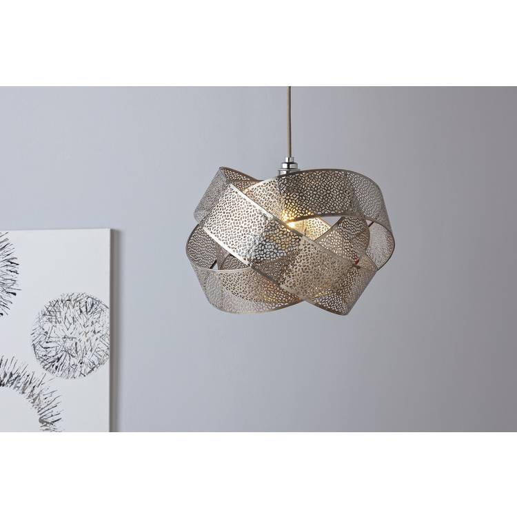 Argos Home metal fretwork ribbon twist lampshade 35cm - British product