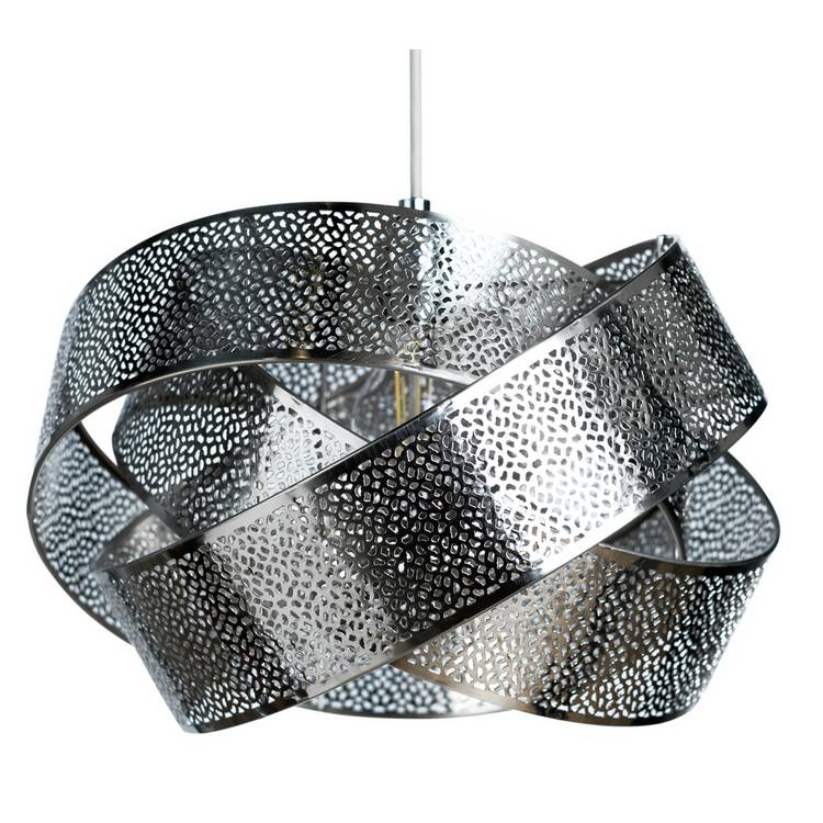 Argos Home metal fretwork ribbon twist lampshade 35cm - British product