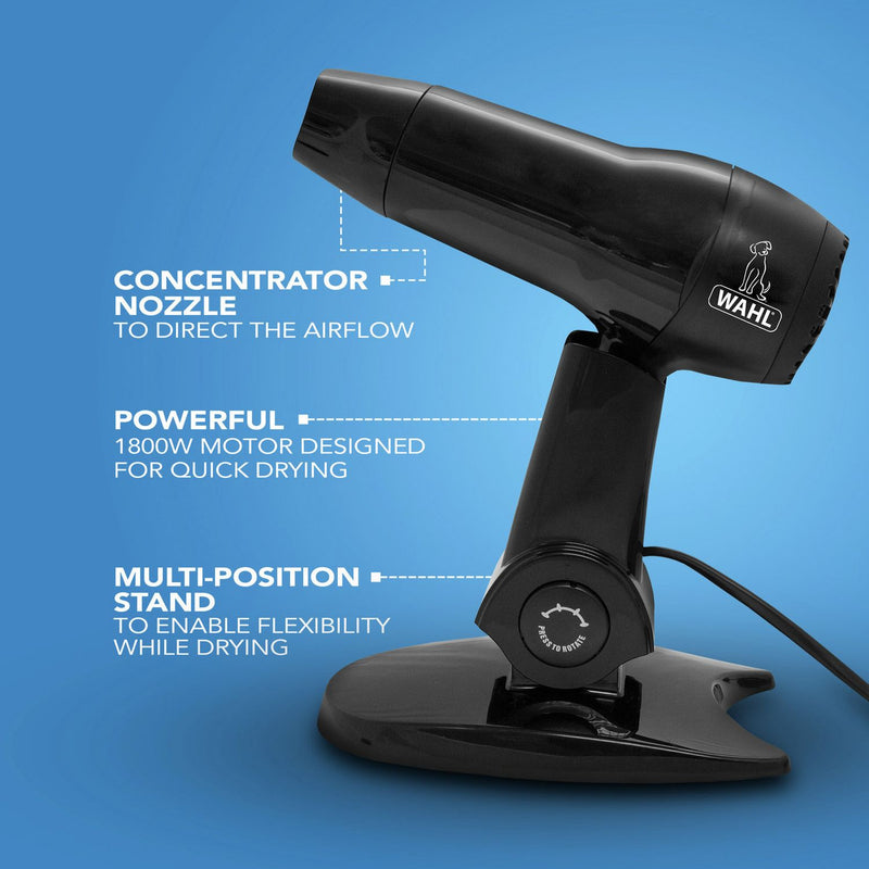 Wahl pet hair dryer with stand 1800W (British brand)
