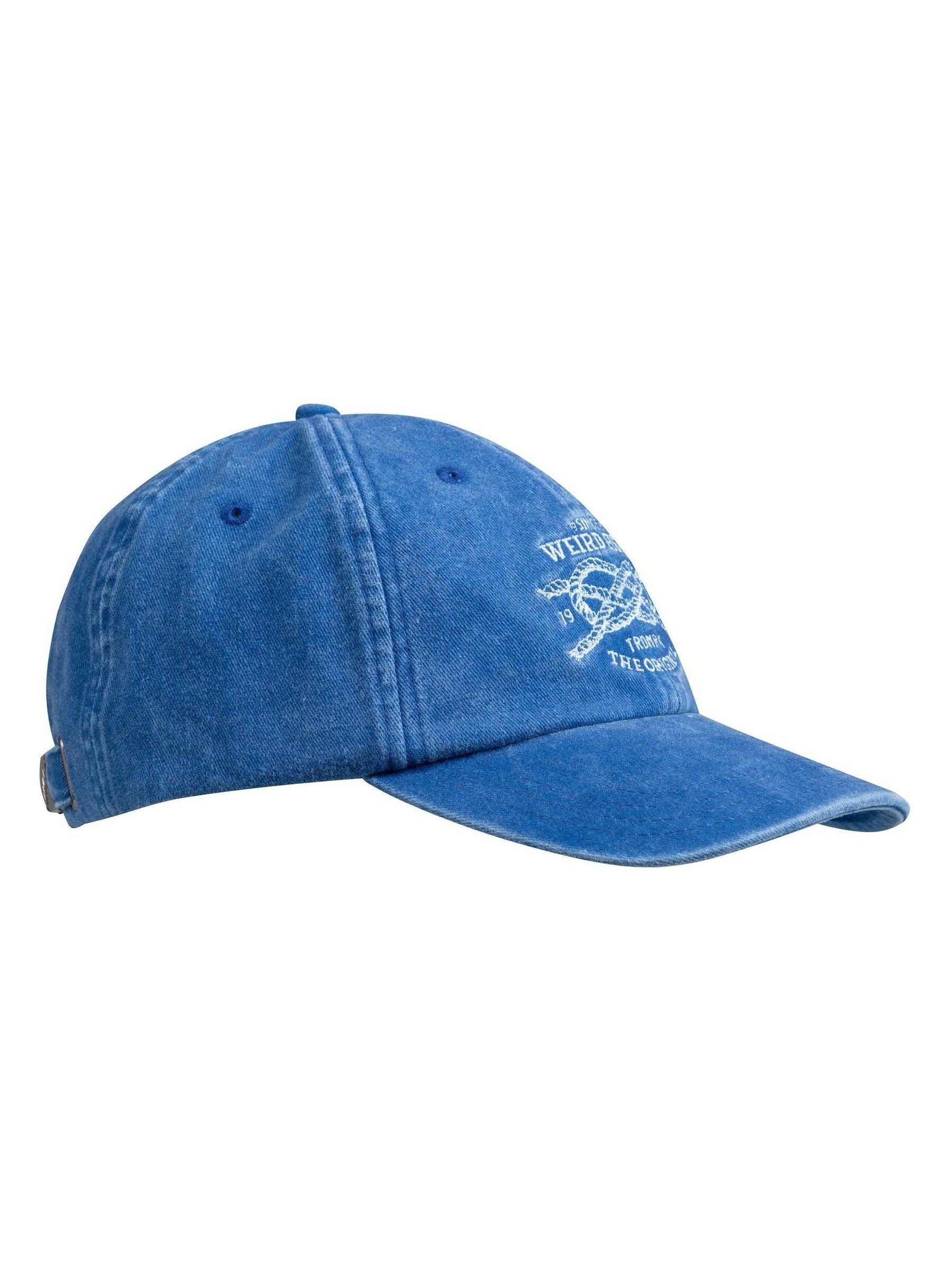 Weird Fish blue nautical knot twill cap, UK version
