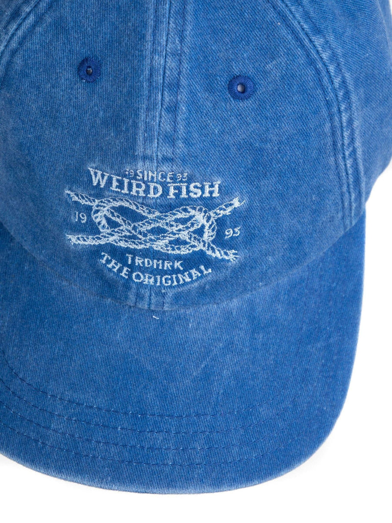 Weird Fish blue nautical knot twill cap, UK version