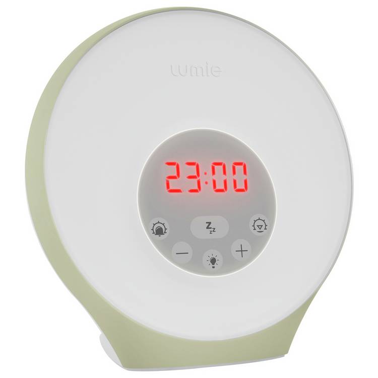 Lumie sunrise alarm clock, gradual 30-minute sunrise (British brand)