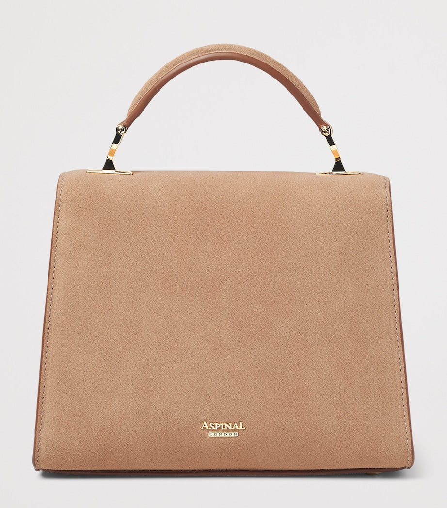 Aspinal of London Mayfair Midi Wildleder-Tasche – Britisches Produkt