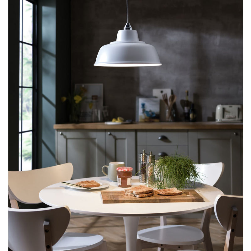 Argos Home White Metal Easy Fit Lampshade - 30cm