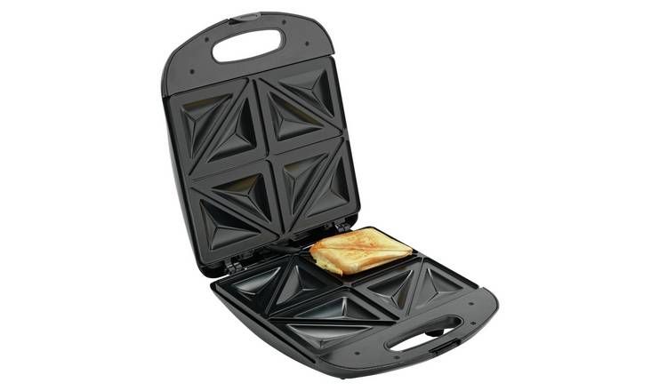 Cookworks 4 Portion Sandwich Toaster - Black GOODS Argos