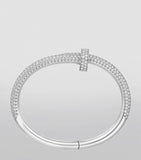 Cartier medium white gold and diamond Juste Un Clou bracelet - British product