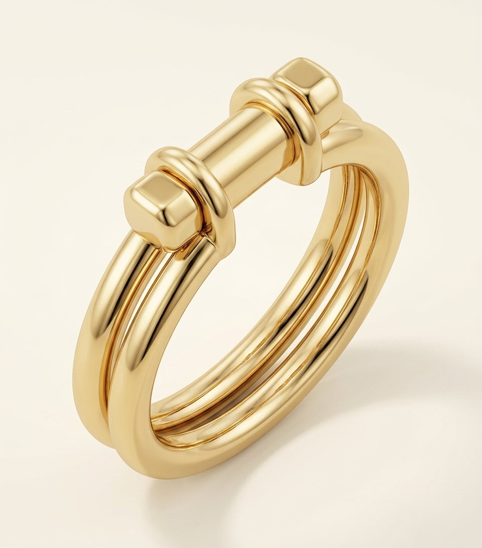 Cartier Écrou de Cartier yellow gold ring, imported from the UK