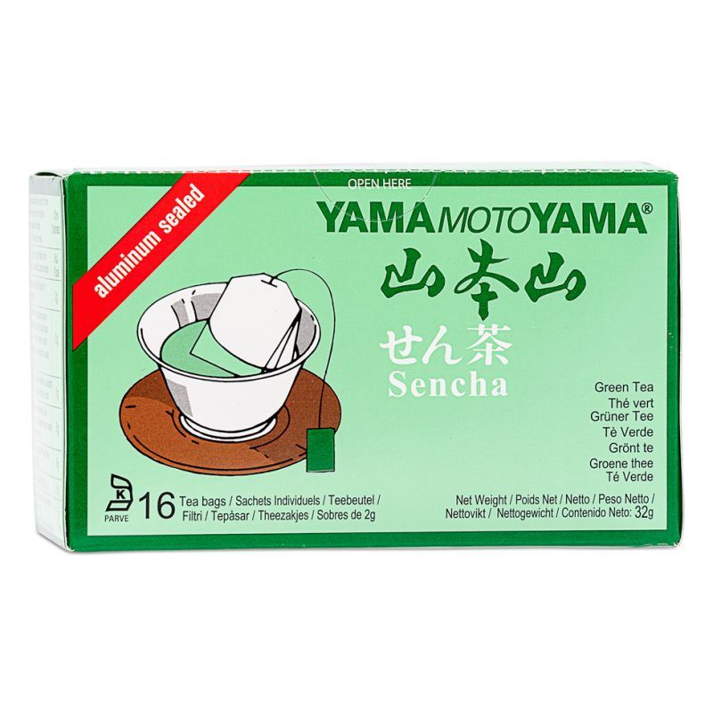 Yamamotoyama Japanese sencha green tea bags, UK version
