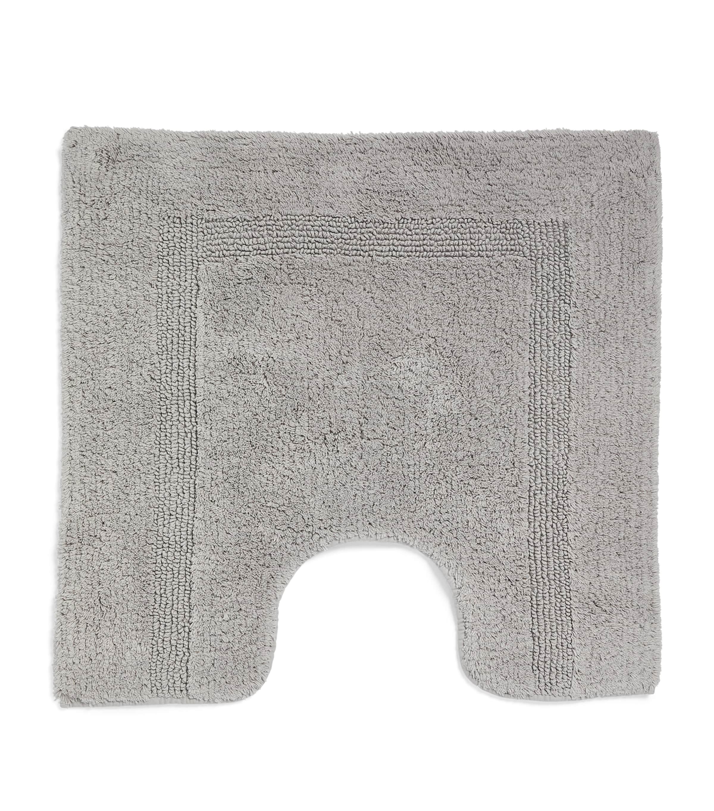 Abyss & Habidecor reversible cotton pedestal bath mat 60cm x 60cm - British product